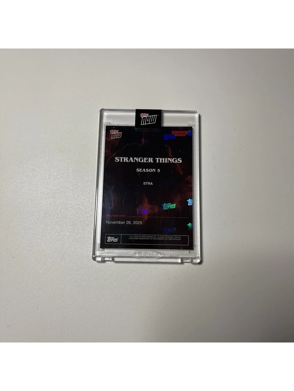 Topps Now Stranger Things Season 5 Poster Hologram Card 2025 Standard